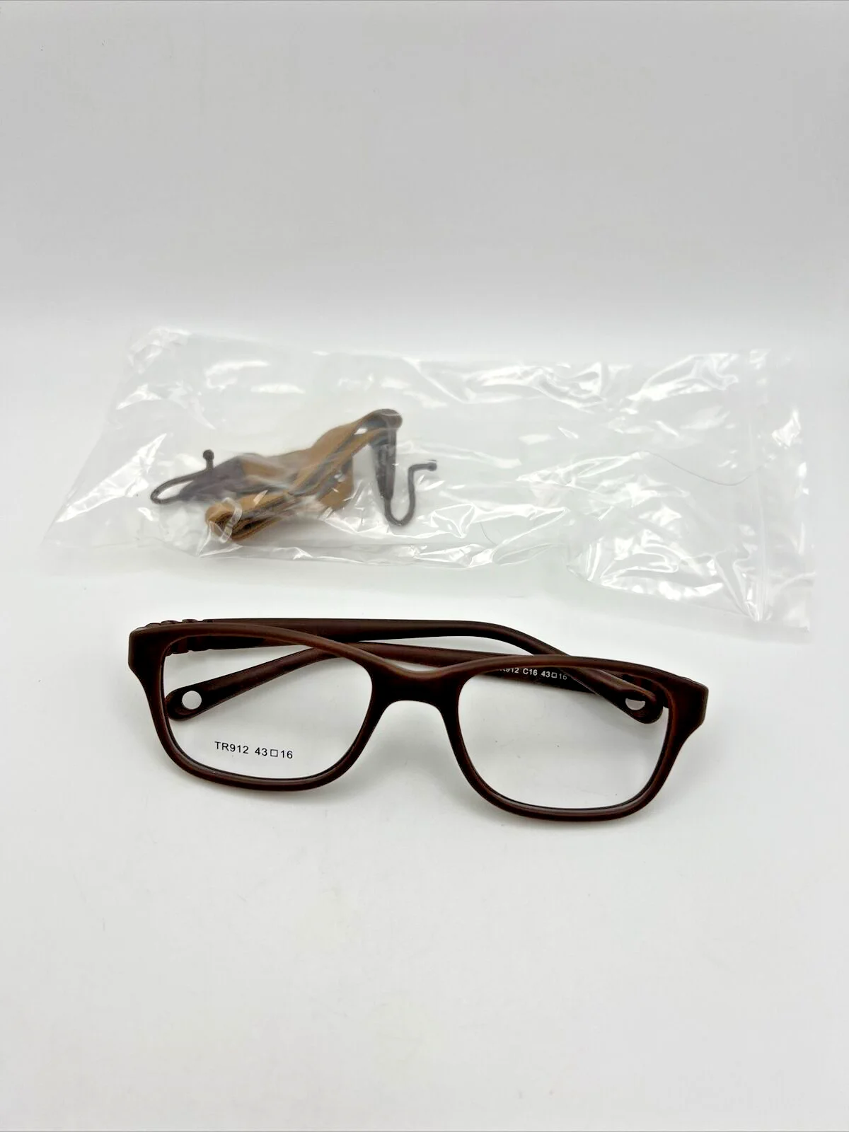 Kids Glasses Brown C16 Frame Strap for Baby/Toddler Unbreakable 43-16-115 TR912