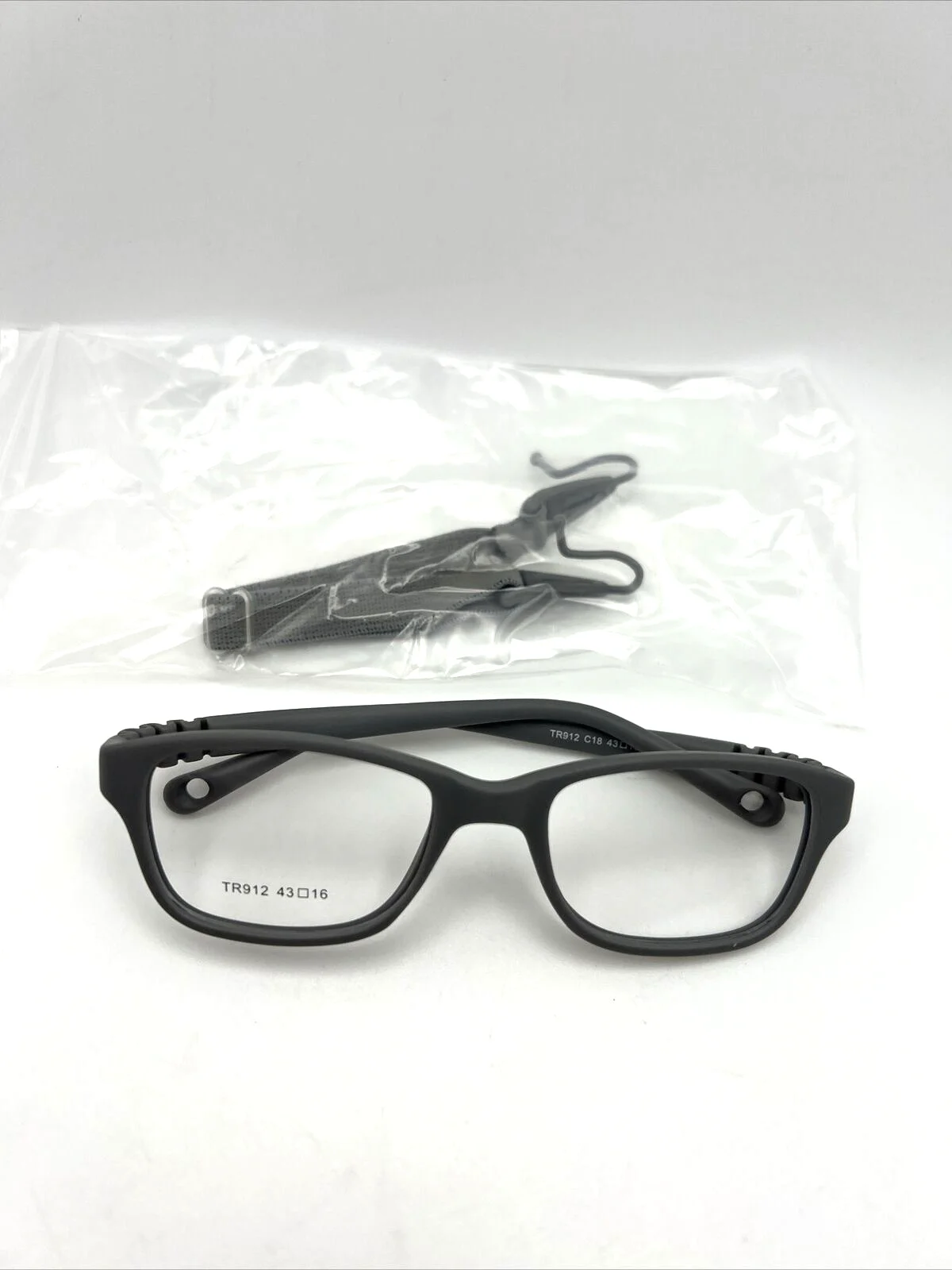 Kids Glasses Gray C18 Frame Strap for Baby/Toddler Unbreakable 43-16-115 TR912