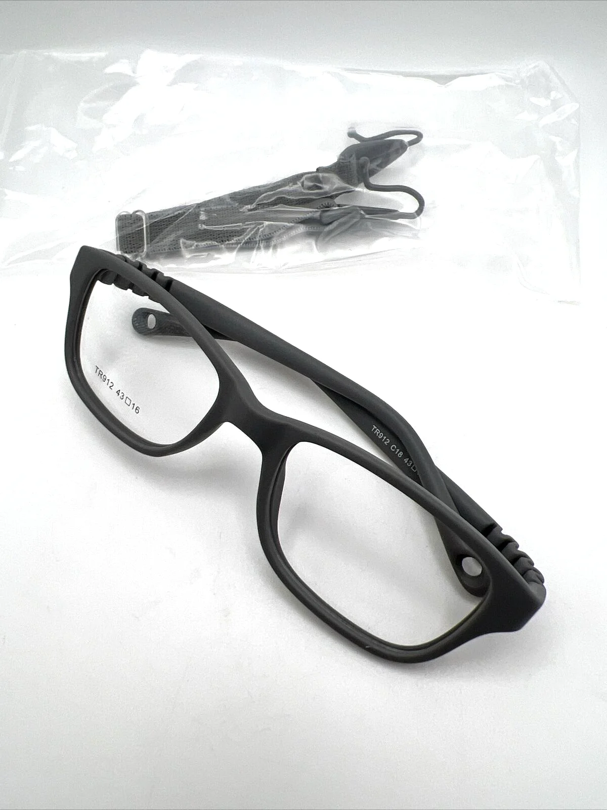 Kids Glasses Gray C18 Frame Strap for Baby/Toddler Unbreakable 43-16-115 TR912 4