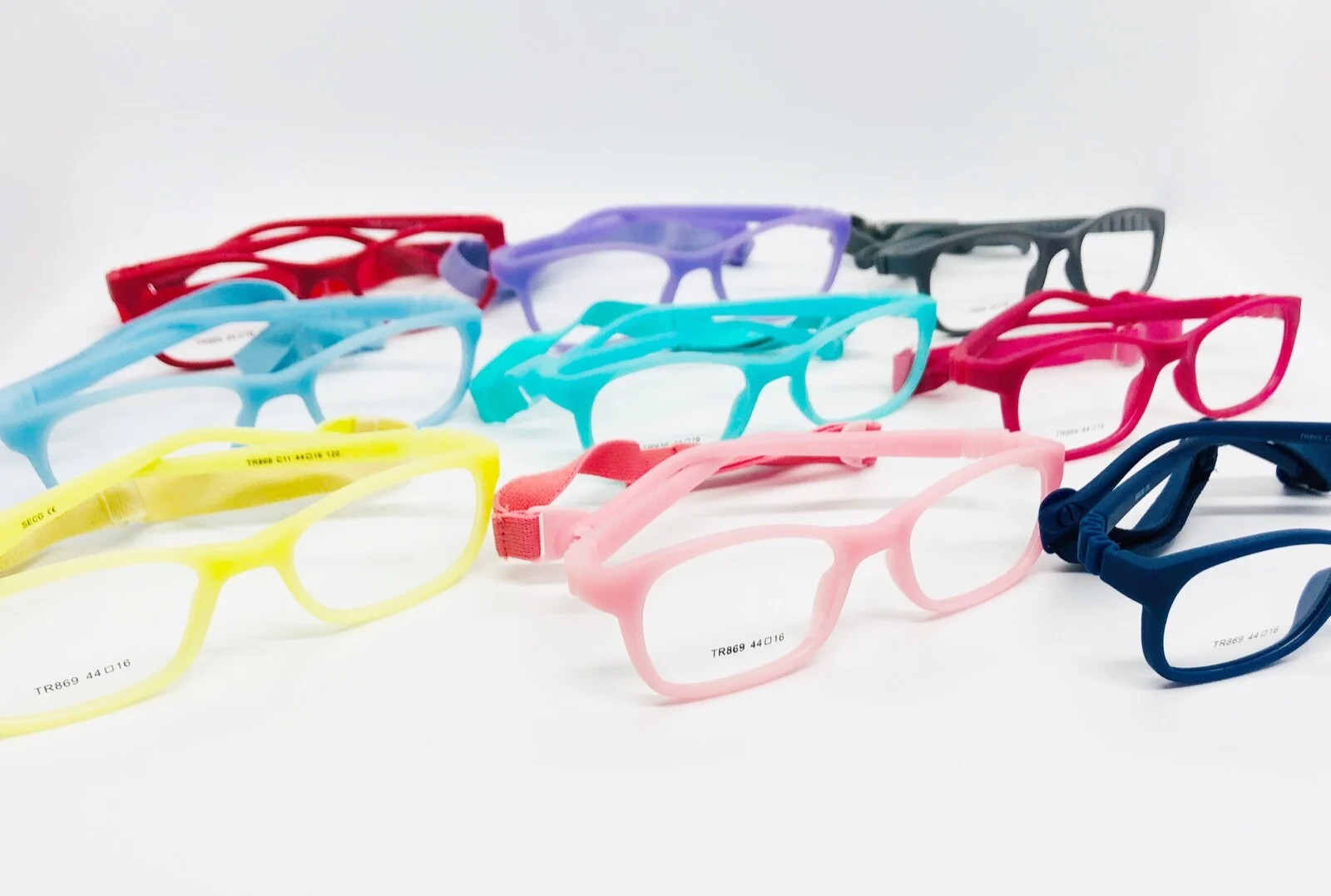 Kids Glasses Optical Frames Boys Girls with Strap Flexible Eyeglasses 45-15-120