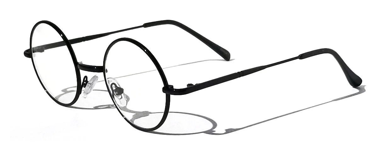 KIDS Scientist Wizard Nerd Fake Round Costume Clear Lens Eye Glasses Ages 3-12