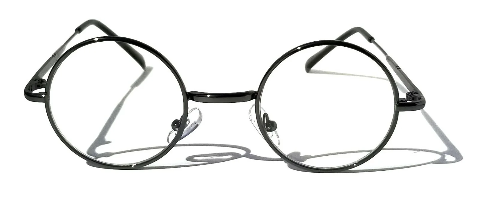 KIDS Scientist Wizard Nerd Fake Round Costume Clear Lens Eye Glasses Ages 3-12 3