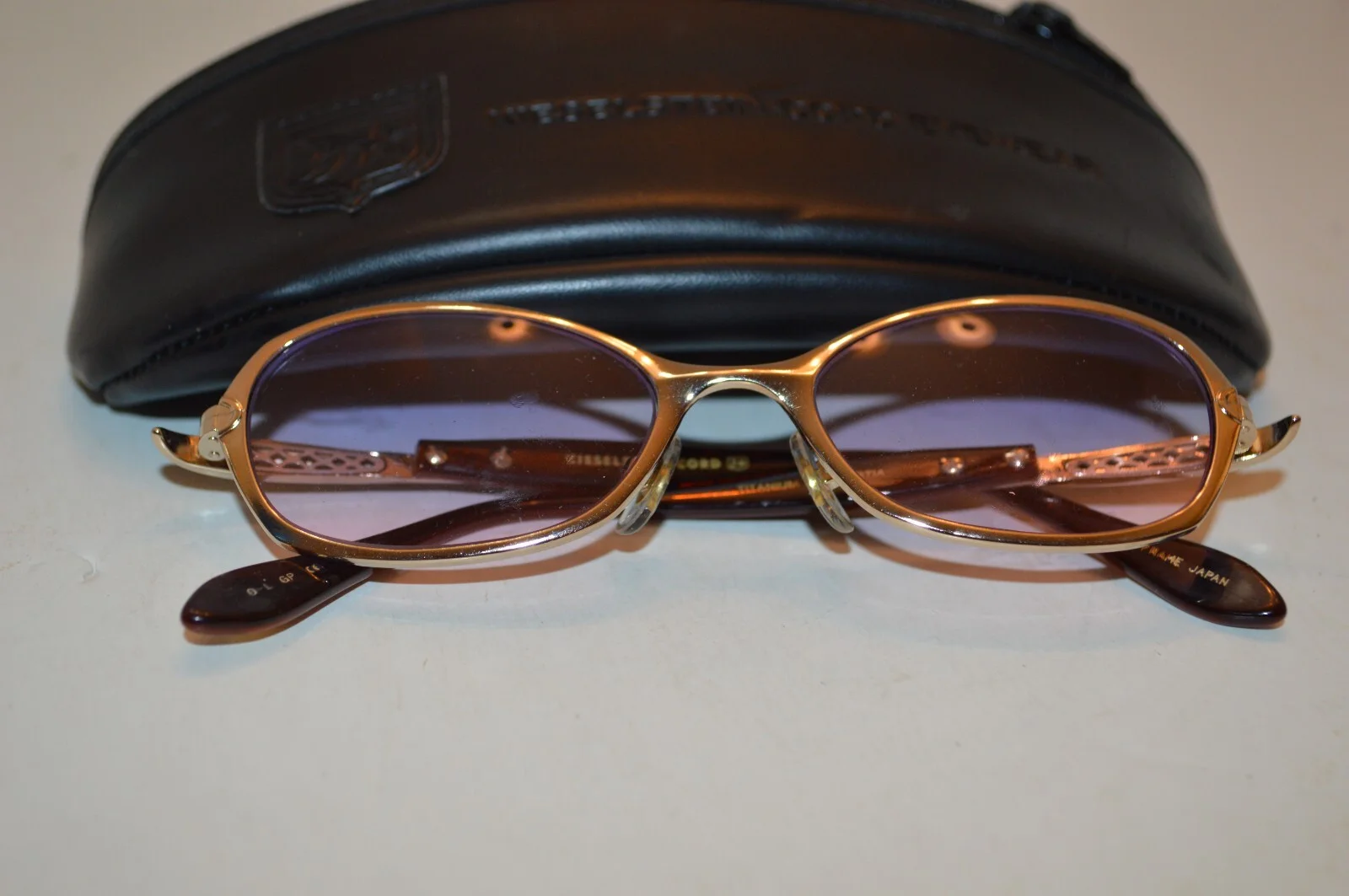 Kieselstein-Cord Eye Glasses Gold Frame Titanium Portia N/Worn Neiman Marcus 2