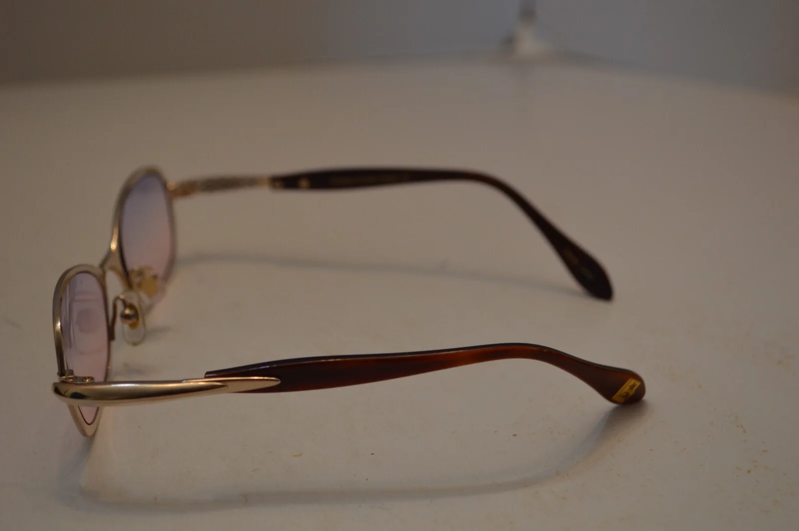 Kieselstein-Cord Eye Glasses Gold Frame Titanium Portia N/Worn Neiman Marcus 3