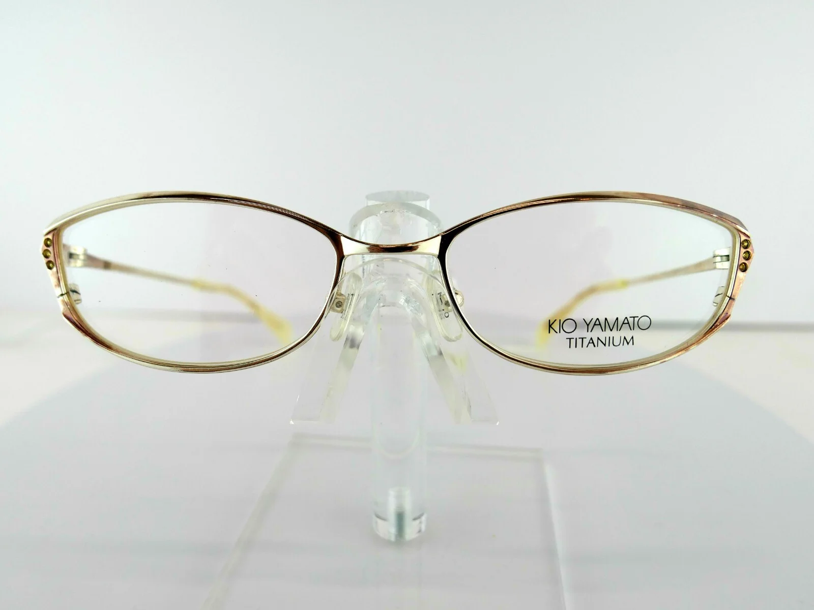 KIO YAMATO KT 256 (27) PLATINUM 52-17-140 TITANIUM Eyeglass Frames