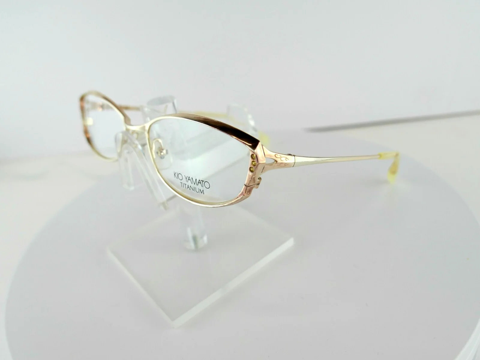 KIO YAMATO KT 256 (27) PLATINUM 52-17-140 TITANIUM Eyeglass Frames 2