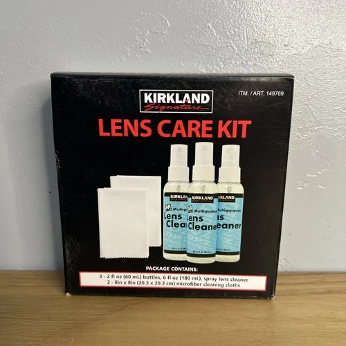 Kirkland Eyeglass Care Len 3 Kit Spray Cleaner 2 Microfiber Improved & Better(SB