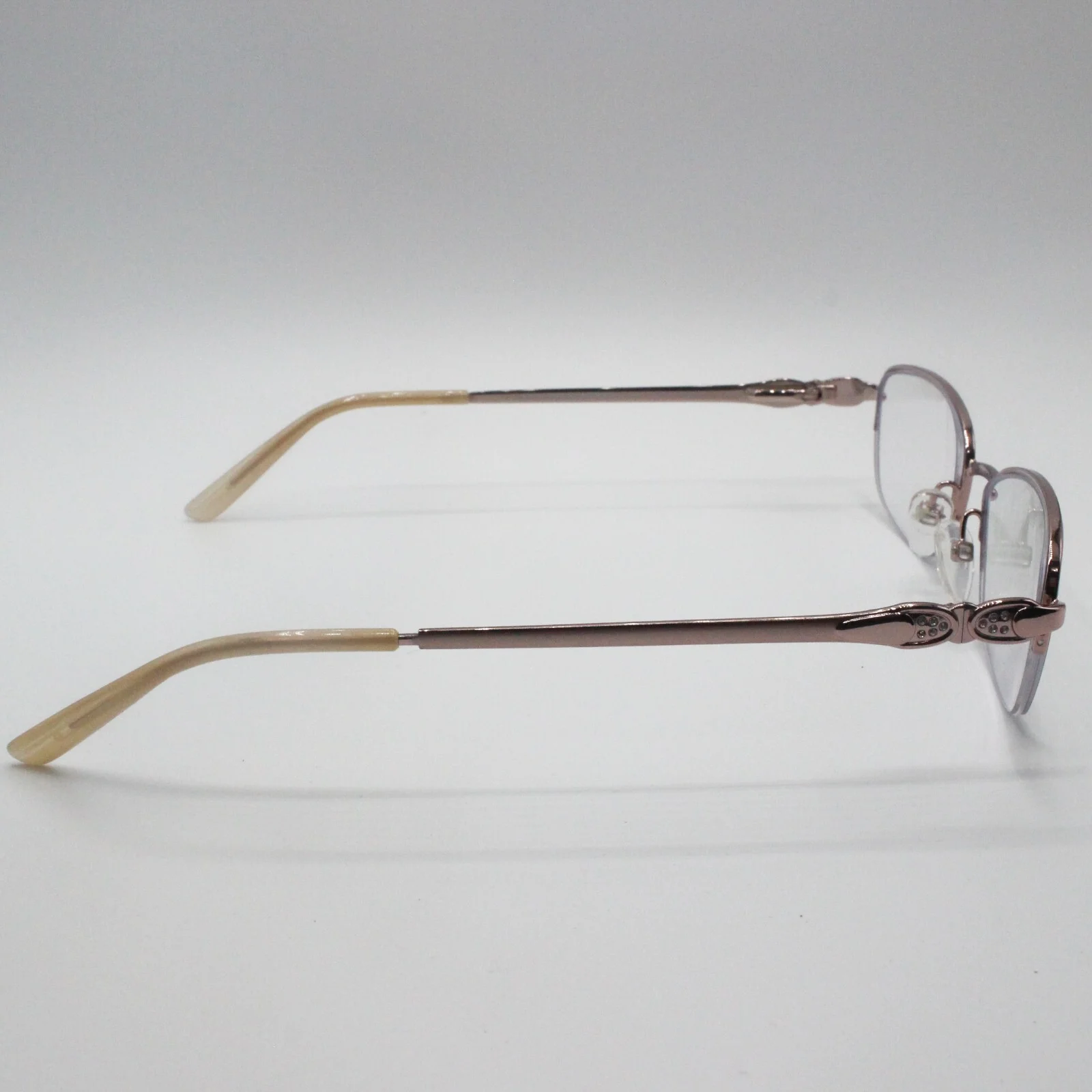 KIRKLAND SIGNATURE #1111 CORALVILLE METAL EYEGLASS FRAMES LIGHT PEACH 50-16-135 4