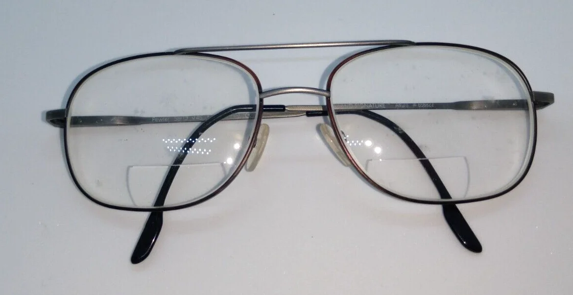 Kirkland Signature Arturo 656822 Eyeglass FRAMES 58- 19-145 Made In Italy Pewter
