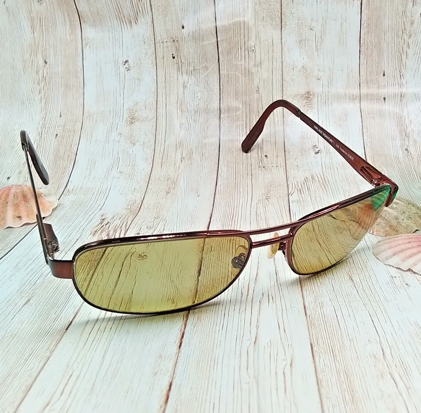 Kirkland Signature Brown Metal Eyeglass FRAMES ONLY Frederick 59-16-135 Italy 4 2