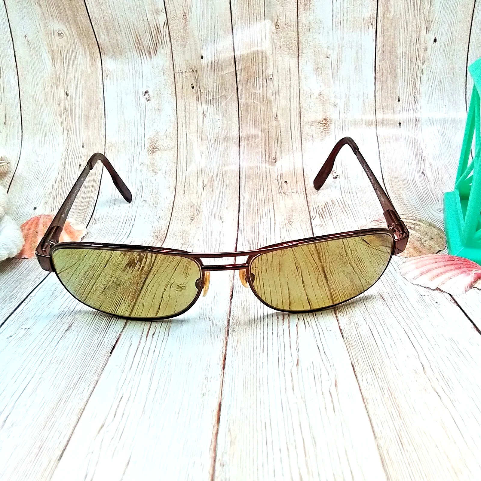 Kirkland Signature Brown Metal Eyeglass FRAMES ONLY Frederick 59-16-135 Italy 4 3