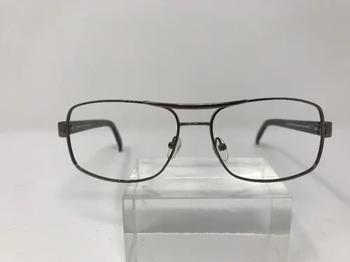 Kirkland Signature Eyeglasses 59-15-140 Twin Falls Aviator Silver G321