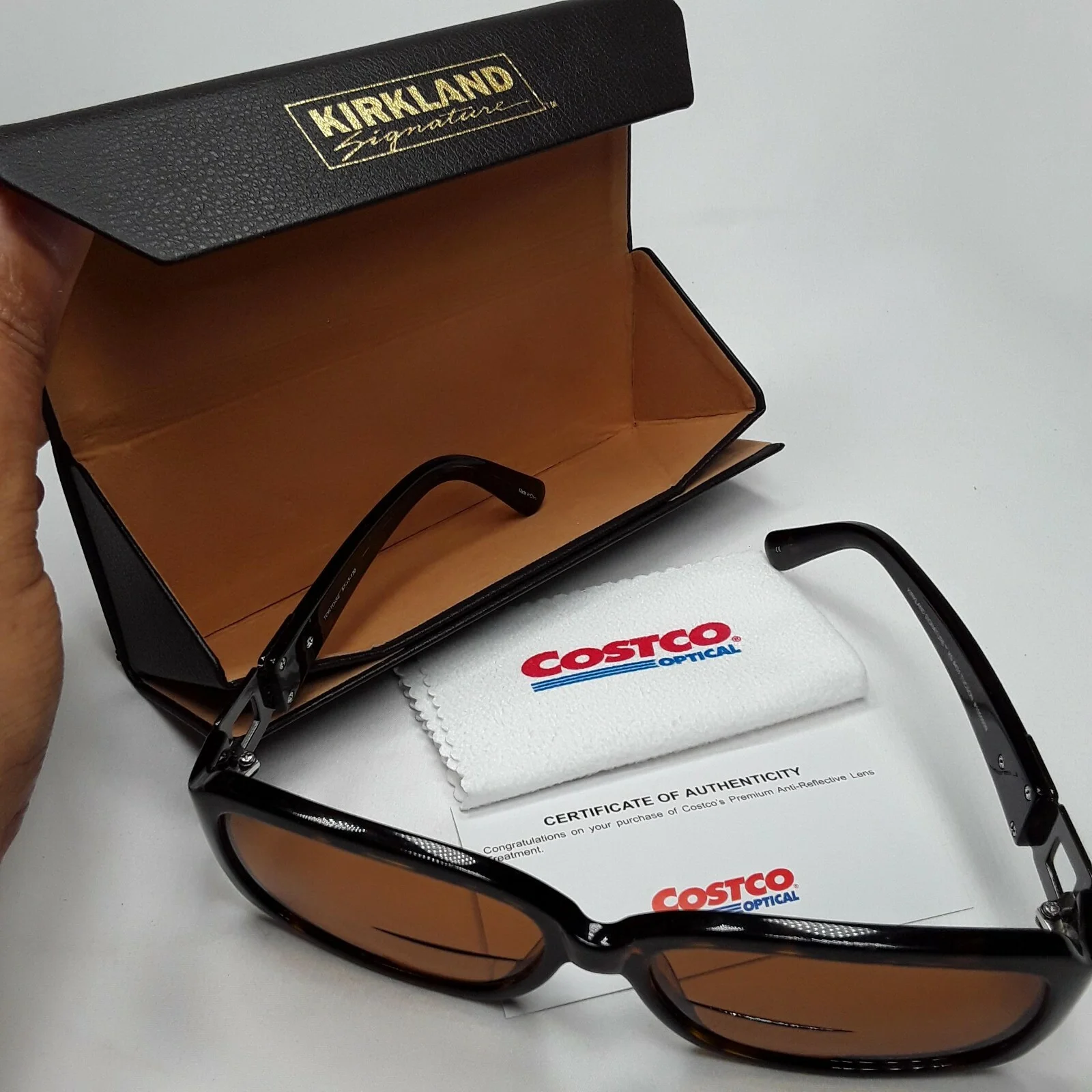 Kirkland Signature Tortoise Eyeglass Frames - KS #431 Tucson 57-15-130 w/ Case 2