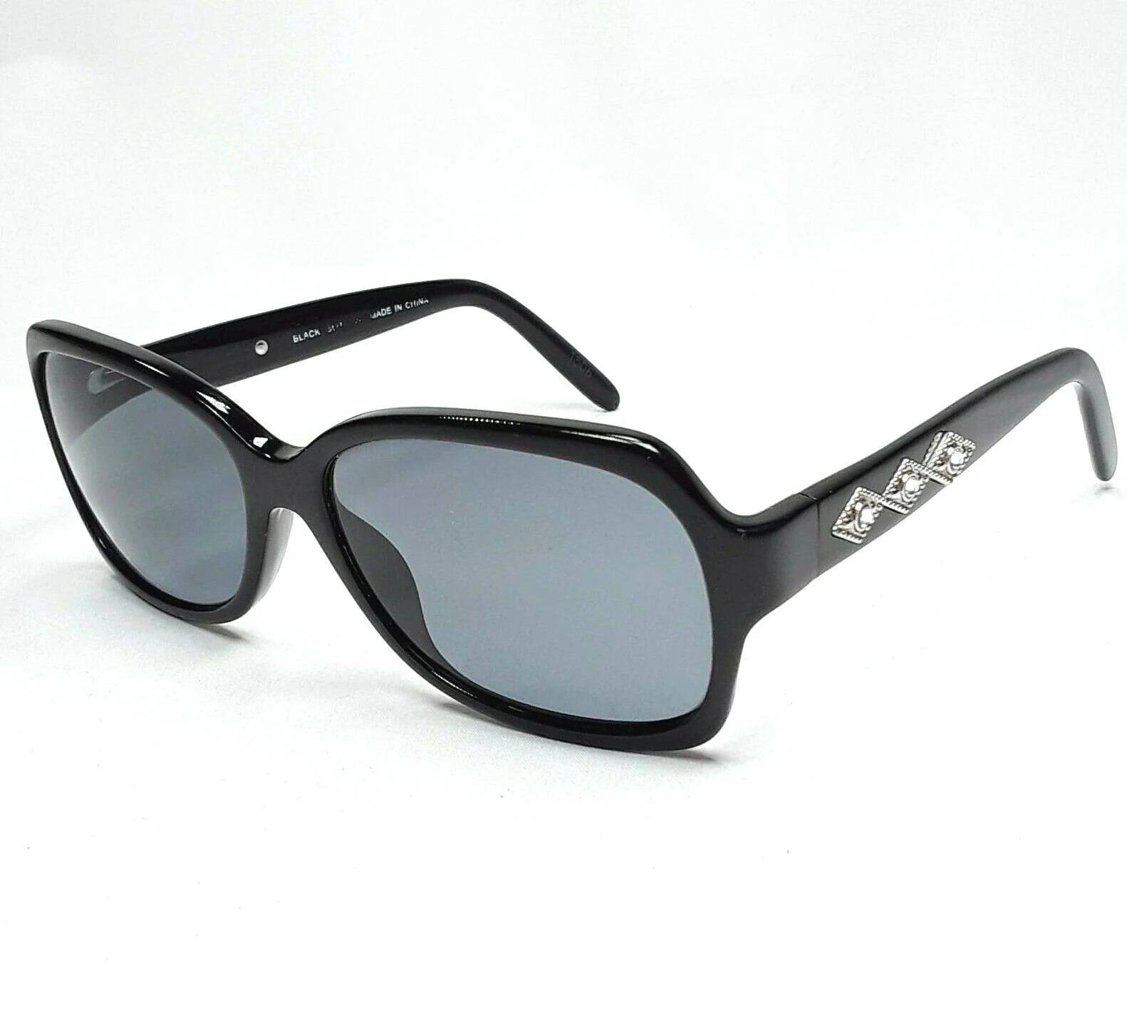 Kirkland Signature Womens Black Crystal Accent Eyeglass FRAMES - Cortese 459432