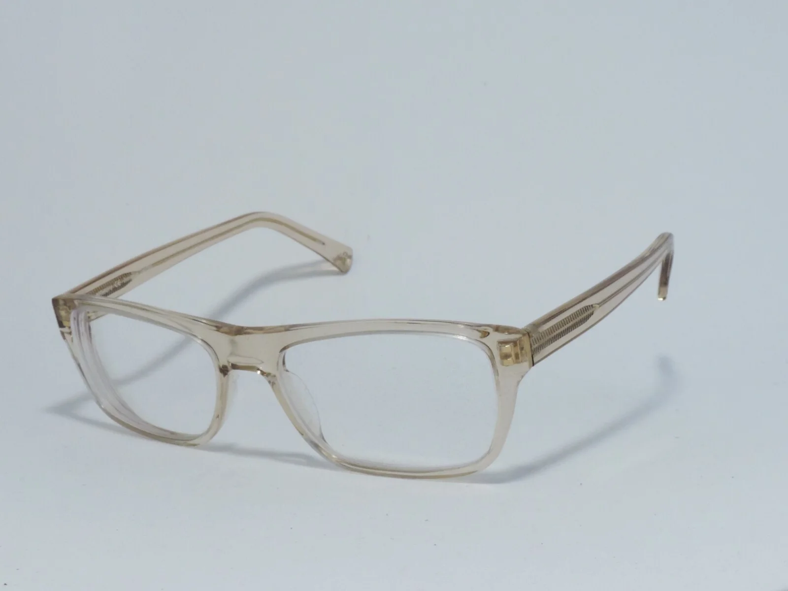 KITS BOTHROPS CHUNKY ACETATE EYEGLASS FRAMES YELLOW TRANSPARENT 56-19-145 NEW * 2