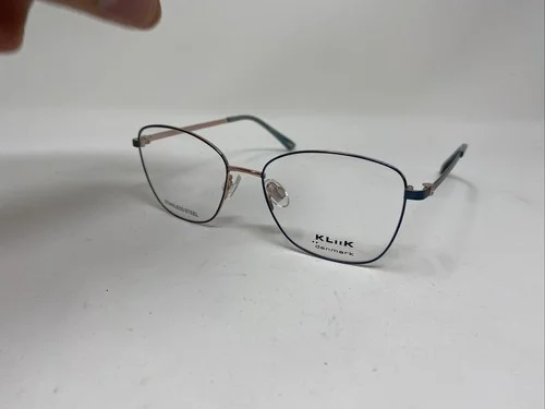 KLiiK DENMARK EYEGLASS FRAME 721 M216 49/15/135 TEAL ROSE GOLD &G54 3