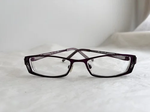 KLIIK Denmark Eyeglass Frames 258 809 49-17-135 Purple Metal Filigree Design