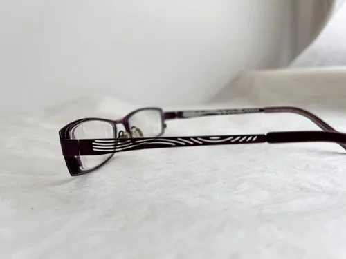 KLIIK Denmark Eyeglass Frames 258 809 49-17-135 Purple Metal Filigree Design 3