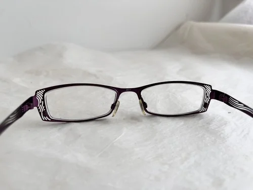KLIIK Denmark Eyeglass Frames 258 809 49-17-135 Purple Metal Filigree Design 4