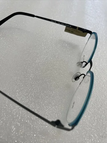 KLiiK Denmark Eyeglass Frames 642 M201 47-19-135 Teal Blue Frame Black Arms 3
