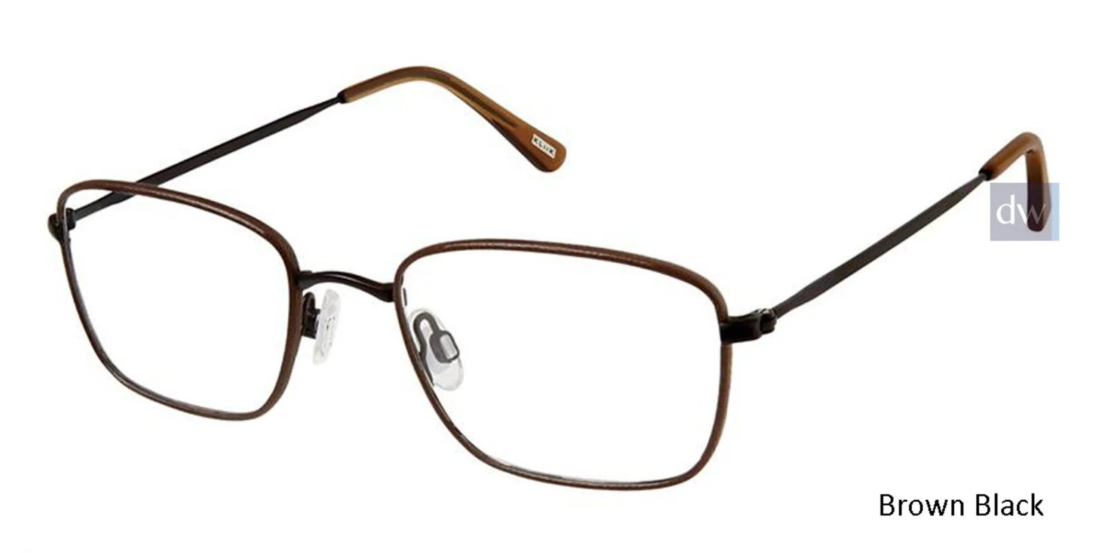 Kliik Denmark Eyeglass Frames Brown/Black K-630 49-18-140