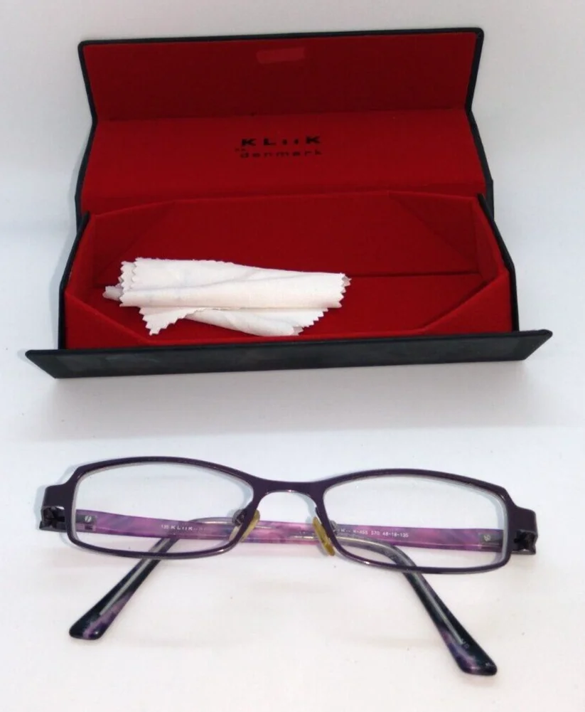 KLiiK Eyeglass Sunglass Frames Purple 48-18-135 Full Rim 2