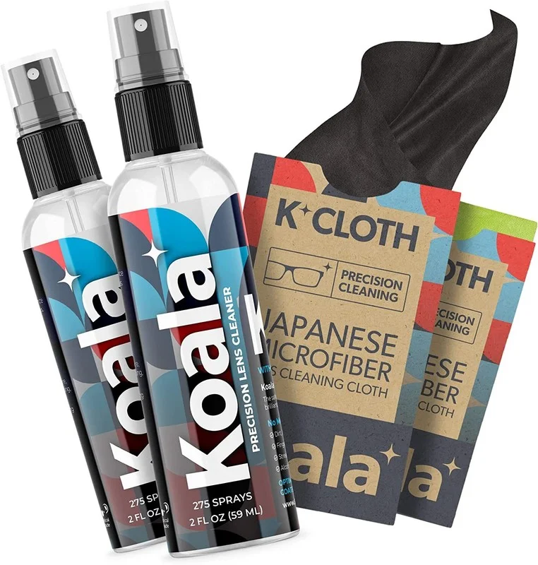Koala Eyeglass Lens Cleaner Spray Kit, Glasses Cleaner Bottle + Microfiber Cloth 3