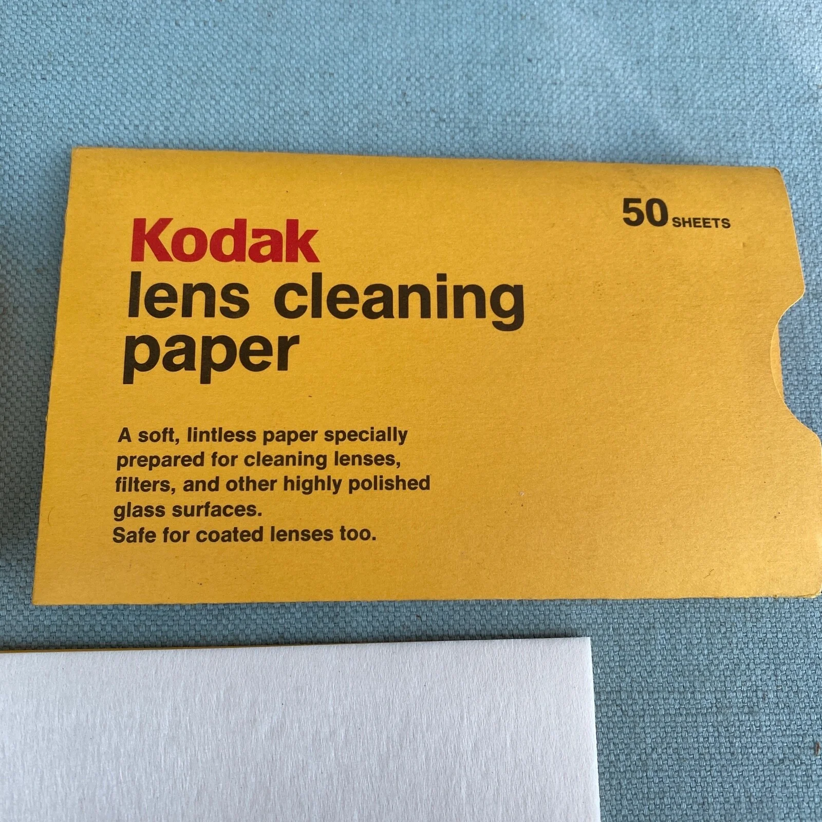 Kodak Lens Cleaner Cleaning Paper Sheets Vintage Camera Eye Glasses Computer VTG 3