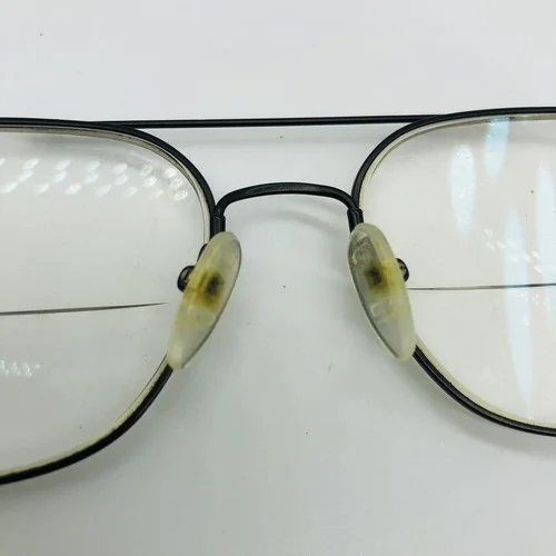 KONISHI FLEX TITANIUM Vintage Aviator Black Eyeglasses Japan Frames Only 4