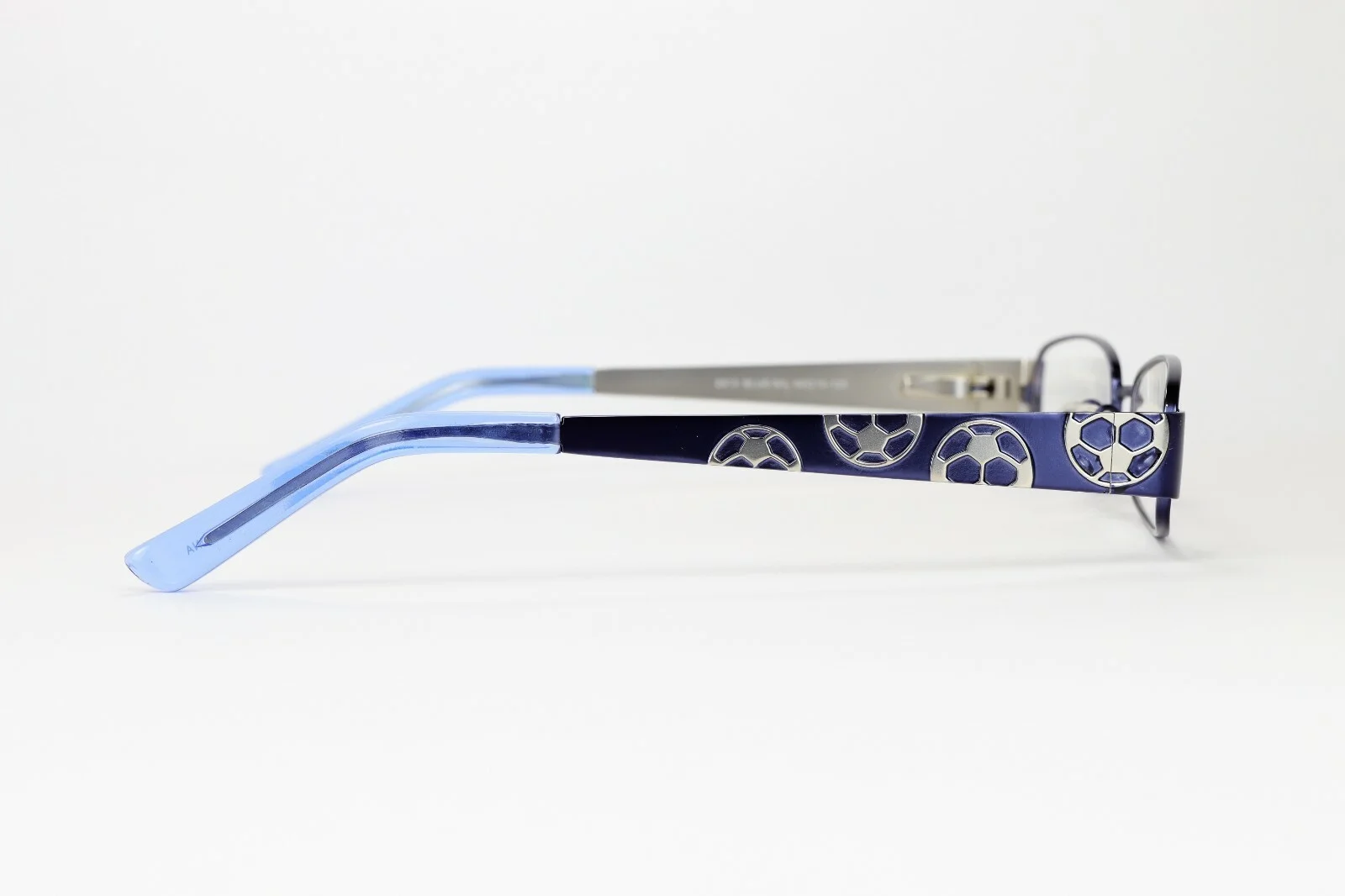 KOOLKIDS 2513 Blue / Silver Soccer 46-15-125 Youth Frames Flex Hinges C12 4