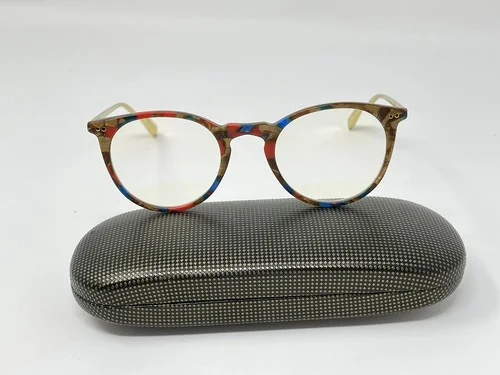 Krewe Royal Eyeglasses Matte Carnevale 24kt Gold Titanium Acetate Frames 2