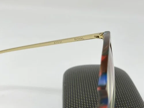 Krewe Royal Eyeglasses Matte Carnevale 24kt Gold Titanium Acetate Frames 4