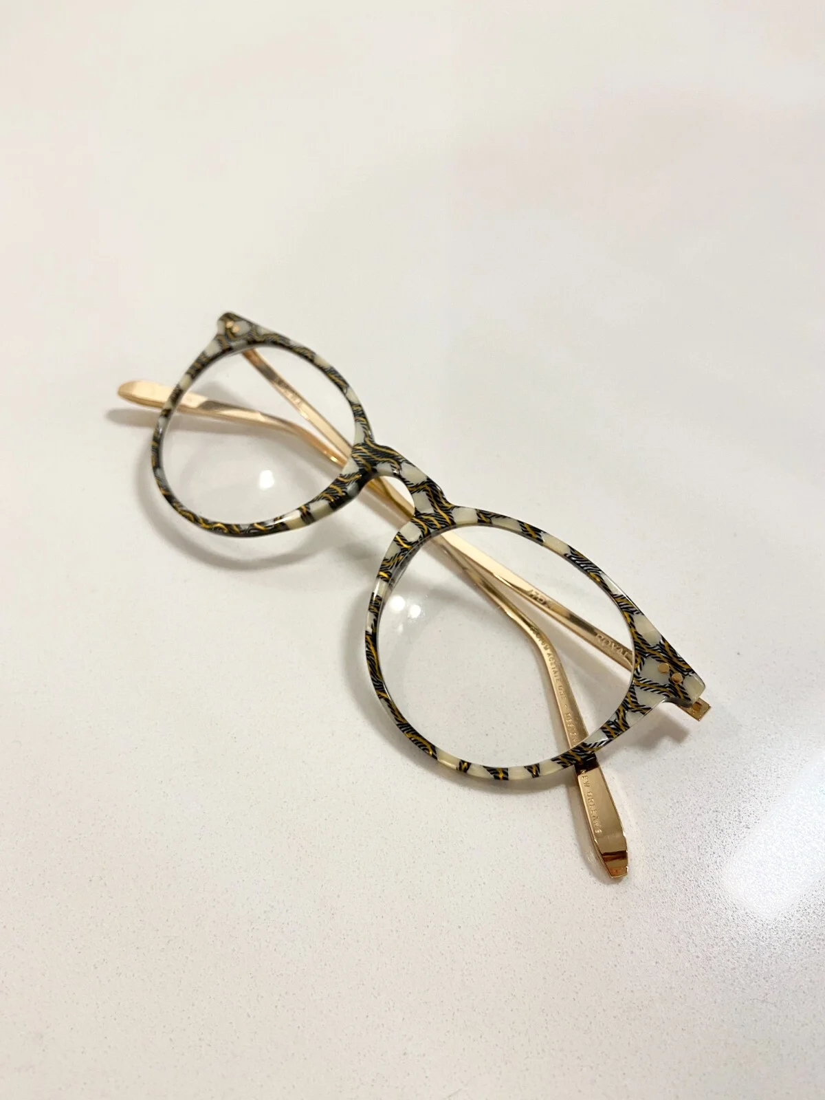 KREWE Royal Stella Eyeglasses + 24kt Gold Titanium Frames 3