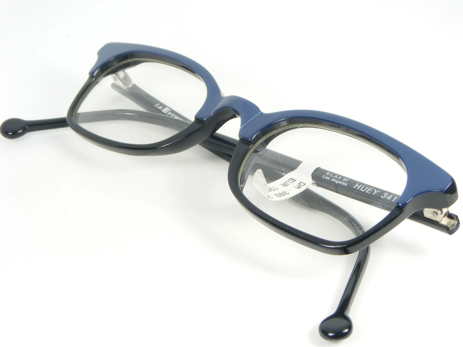 L.a. Eyeworks HUEY 341 BLUE /BLACK EYEGLASSES GLASSES LAE Los Angeles 47-16-145 4