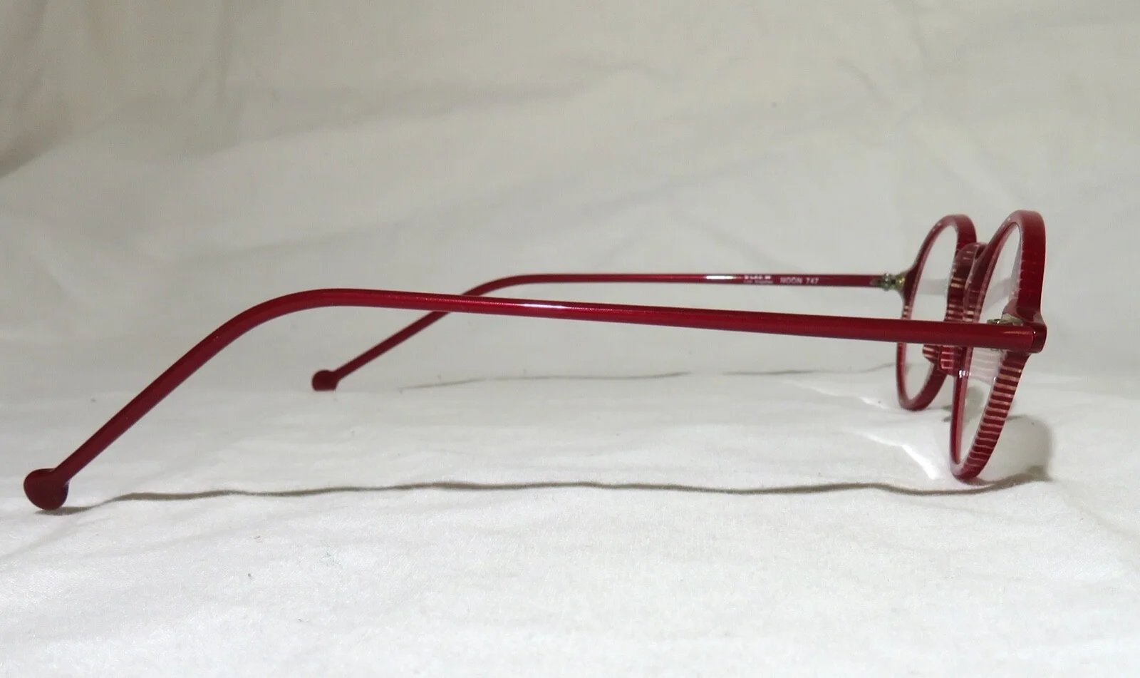 l.a. Eyeworks NOON eyeglass frames New old stock Pink/Red 747 small eyeglasses 4