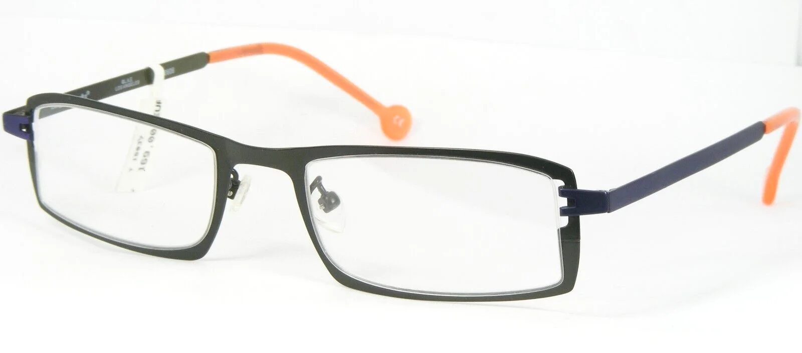 L.a. Eyeworks ONE PAIR GIBBONS 872 GREEN INDIGO BLUE EYEGLASSES Los Angeles 49mm