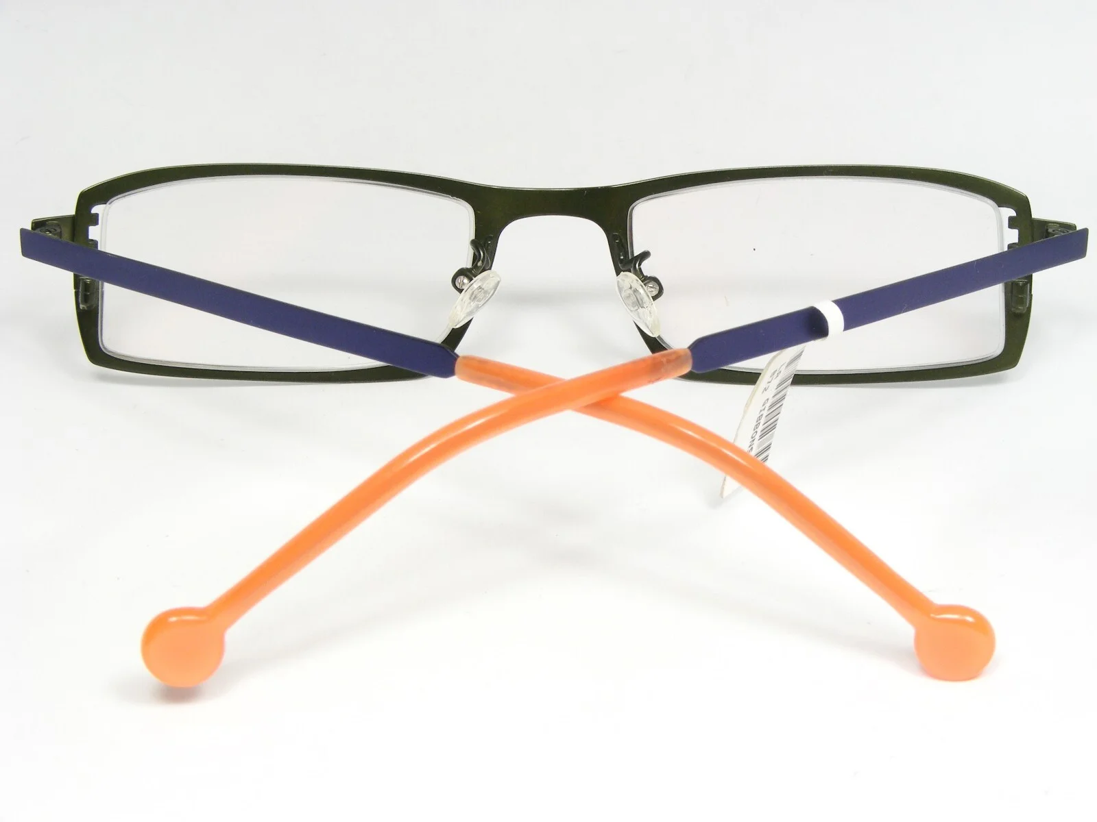 L.a. Eyeworks ONE PAIR GIBBONS 872 GREEN INDIGO BLUE EYEGLASSES Los Angeles 49mm 3