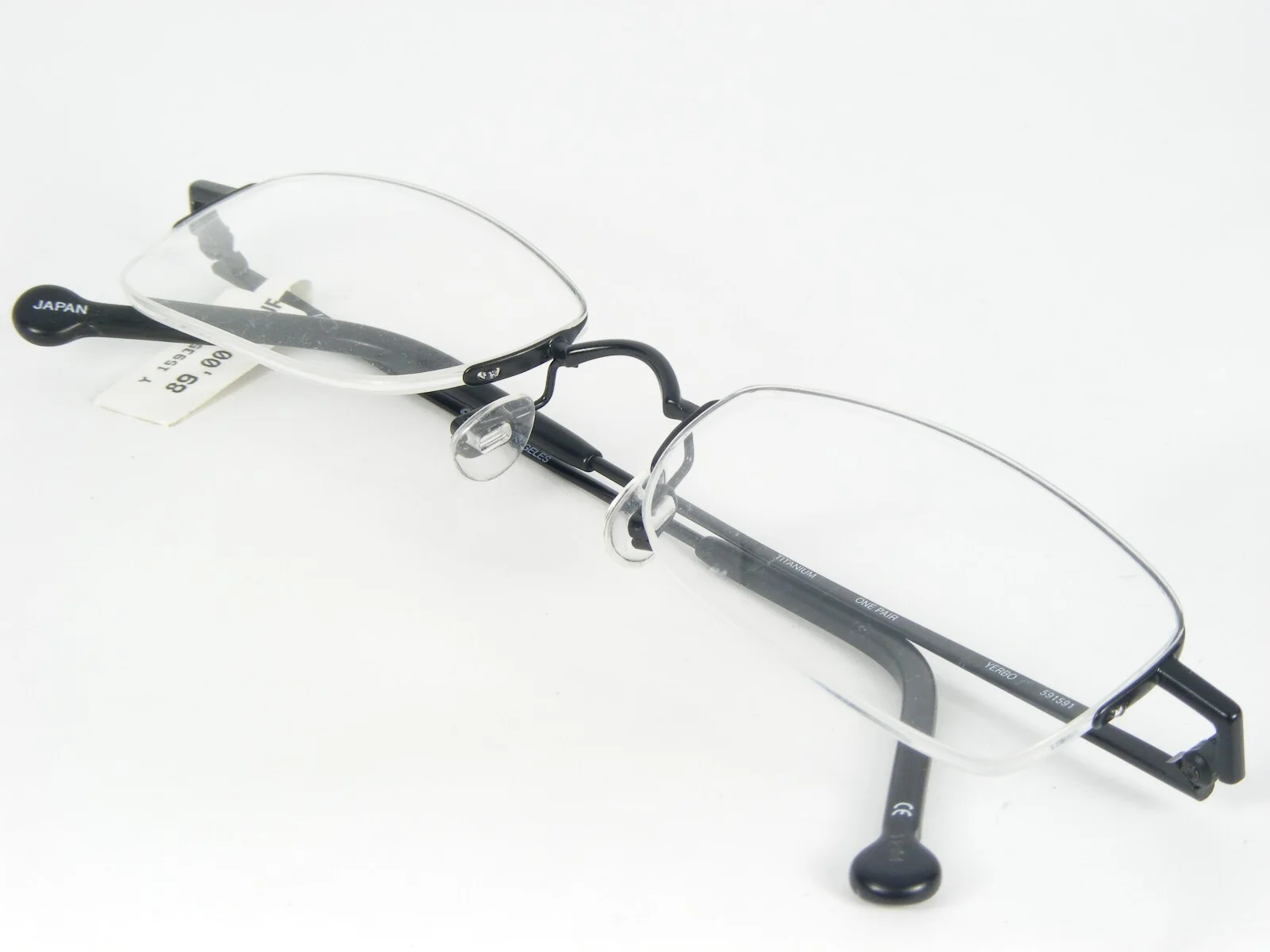 L.a. Eyeworks ONE PAIR YERBO 591 BLACK EYEGLASSES LAE Los Angeles 49-20-135mm 4