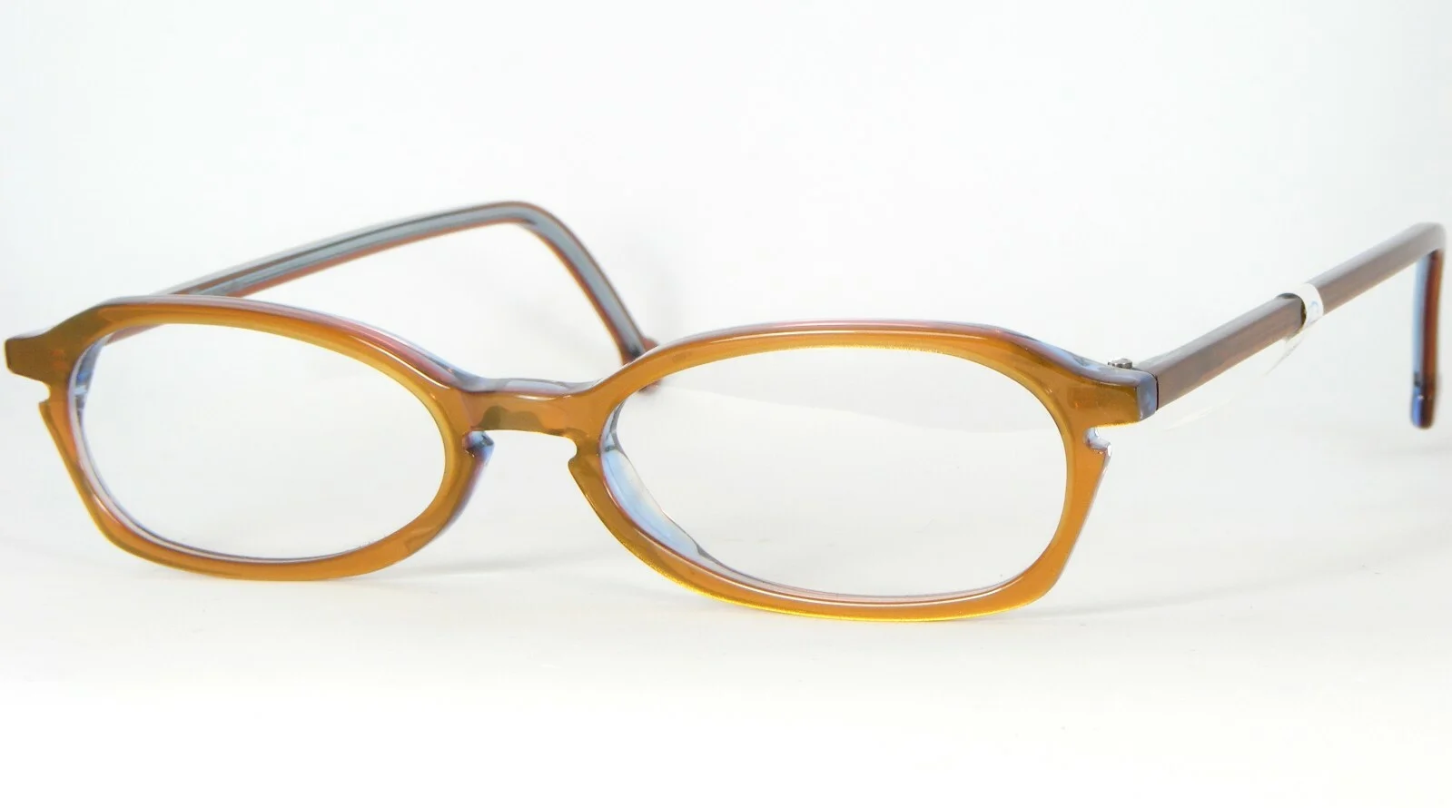 L.a. Eyeworks PESKY 707 HONEY BROWN /BLUE EYEGLASSES LAE Los Angeles 50-14-142mm