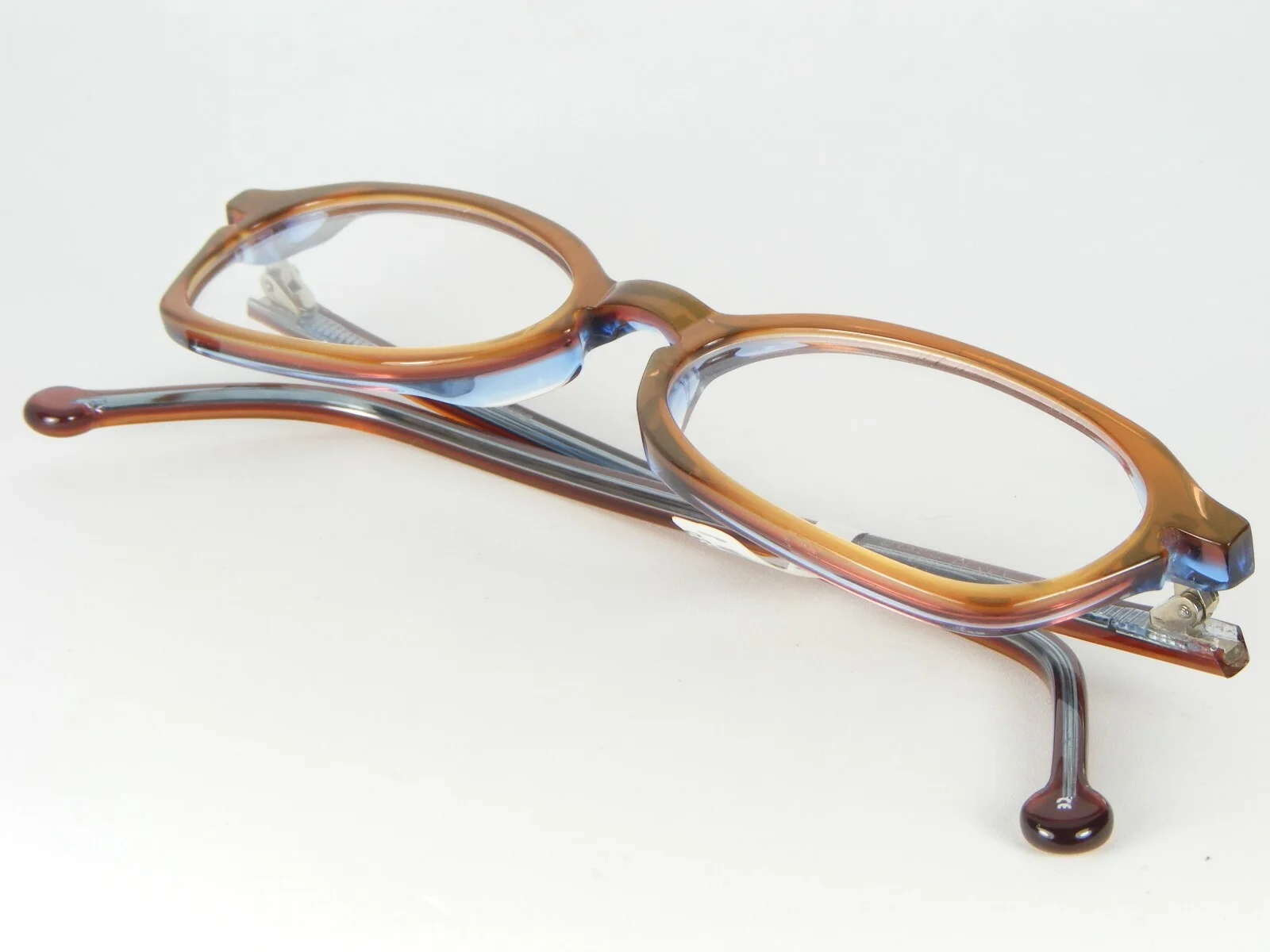 L.a. Eyeworks PESKY 707 HONEY BROWN /BLUE EYEGLASSES LAE Los Angeles 50-14-142mm 4