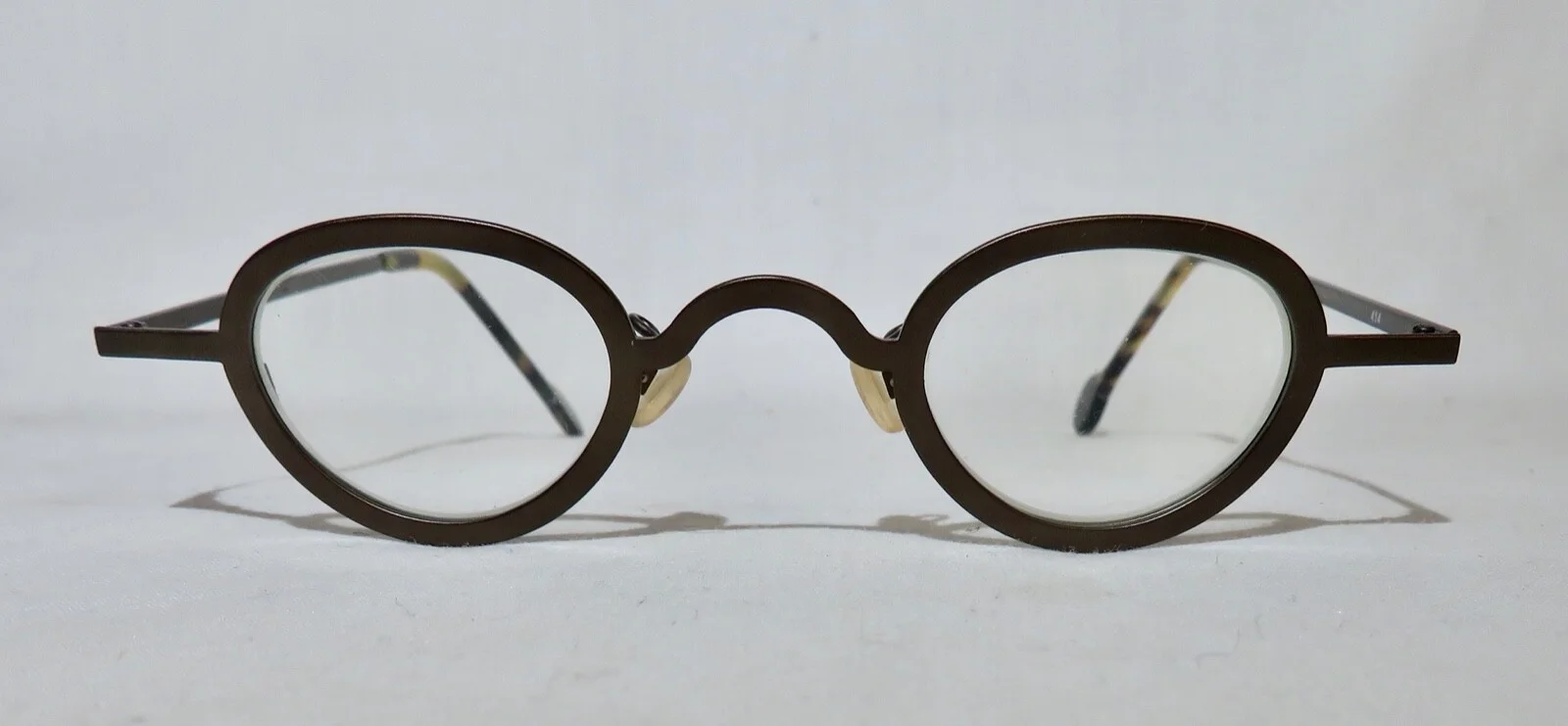 l.a. Eyeworks UGO eyeglass frames, New old stock Brown 414 metal FRAMES ONLY 3