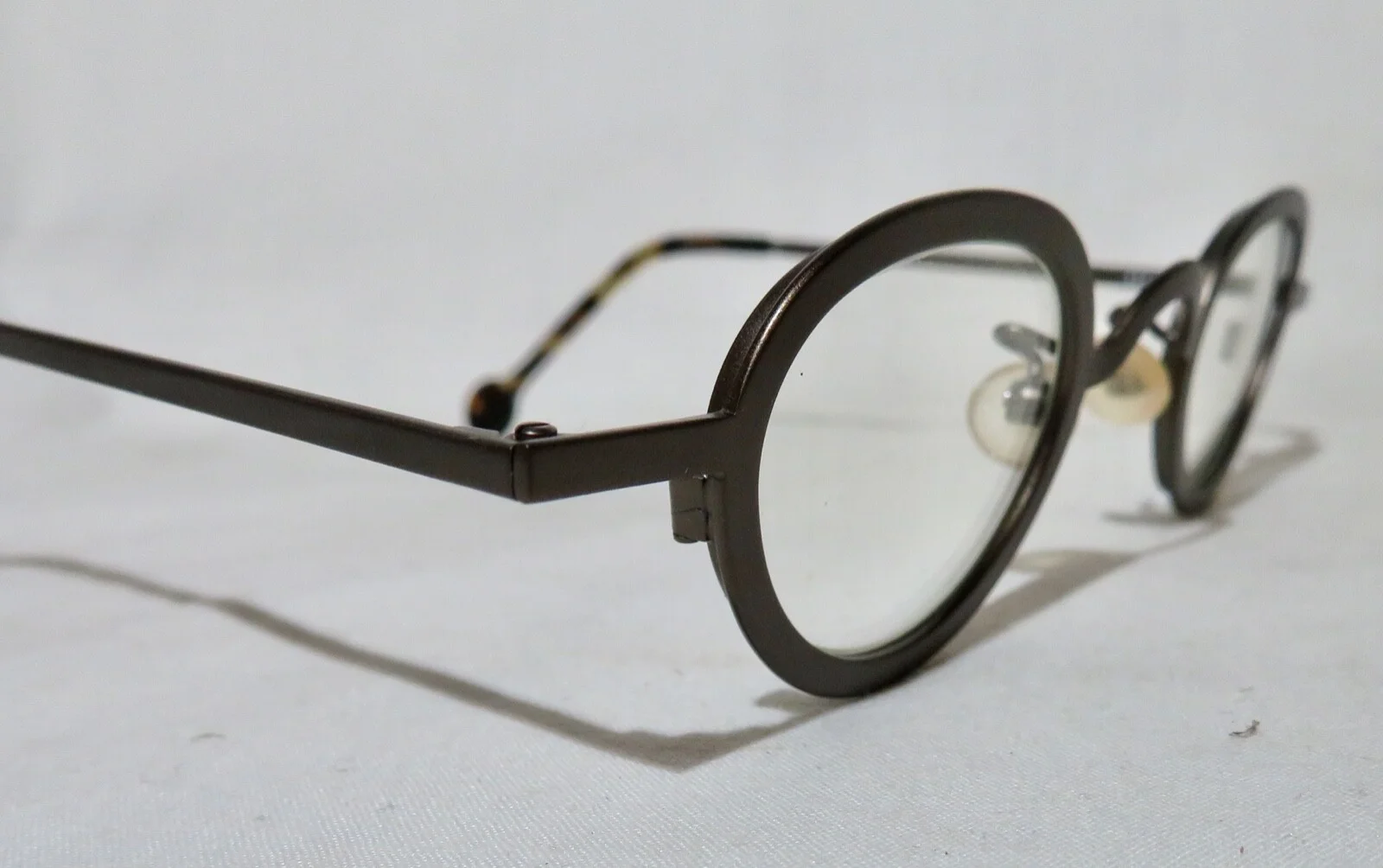 l.a. Eyeworks UGO eyeglass frames, New old stock Brown 414 metal FRAMES ONLY 4