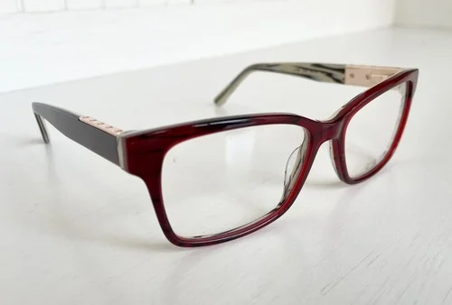 L.A.M.B. by Gwen Stefani Eyeglasses LA060 Burgundy Optical Frame 53 16 130 New