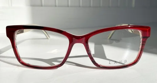 L.A.M.B. by Gwen Stefani Eyeglasses LA060 Burgundy Optical Frame 53 16 130 New 2