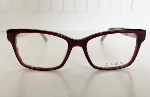 L.A.M.B. by Gwen Stefani Eyeglasses LA060 Burgundy Optical Frame 53 16 130 New 3