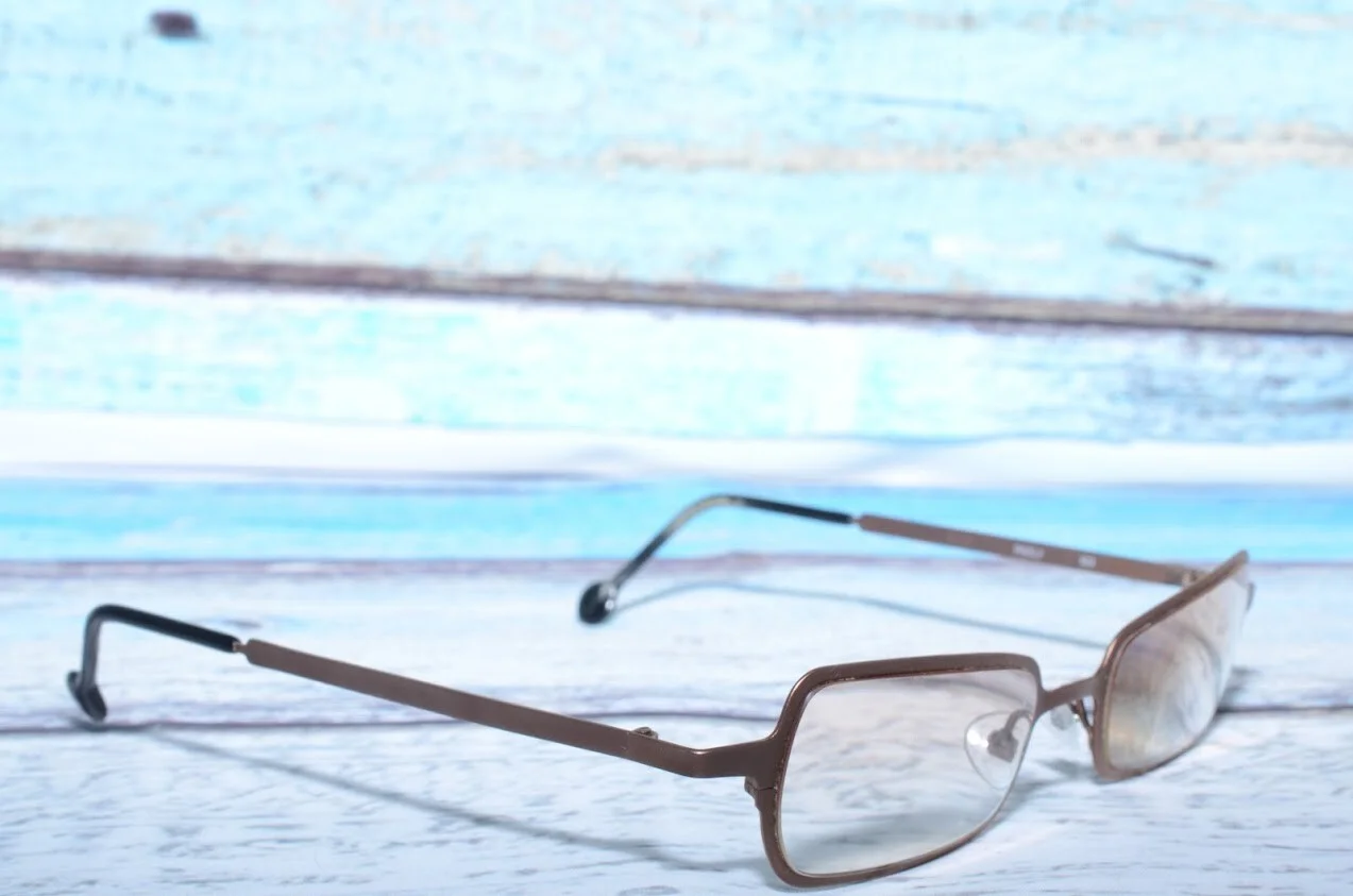 LA Eyeworks Freely 553 Rectangle Full Rimmed Bronze Unisex Eyeglasses