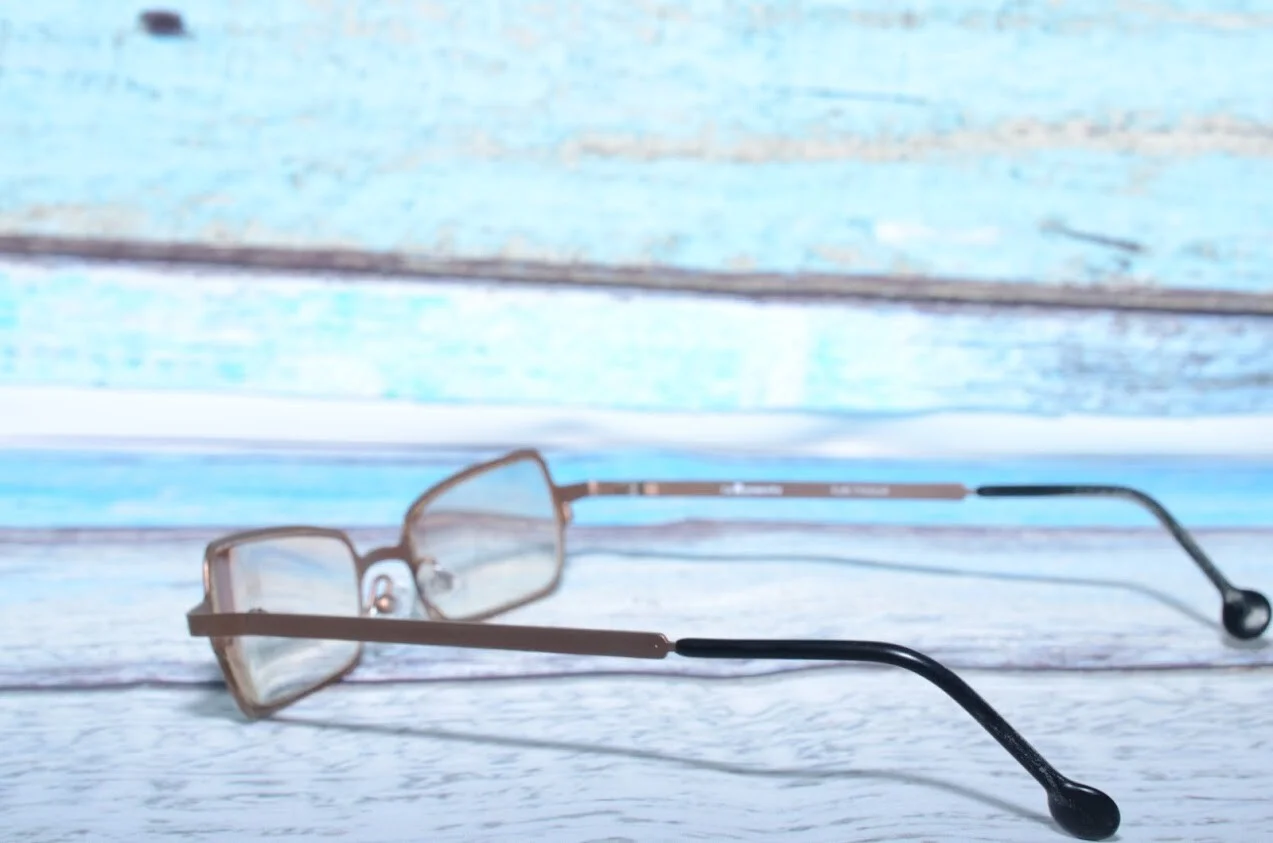 LA Eyeworks Freely 553 Rectangle Full Rimmed Bronze Unisex Eyeglasses 4