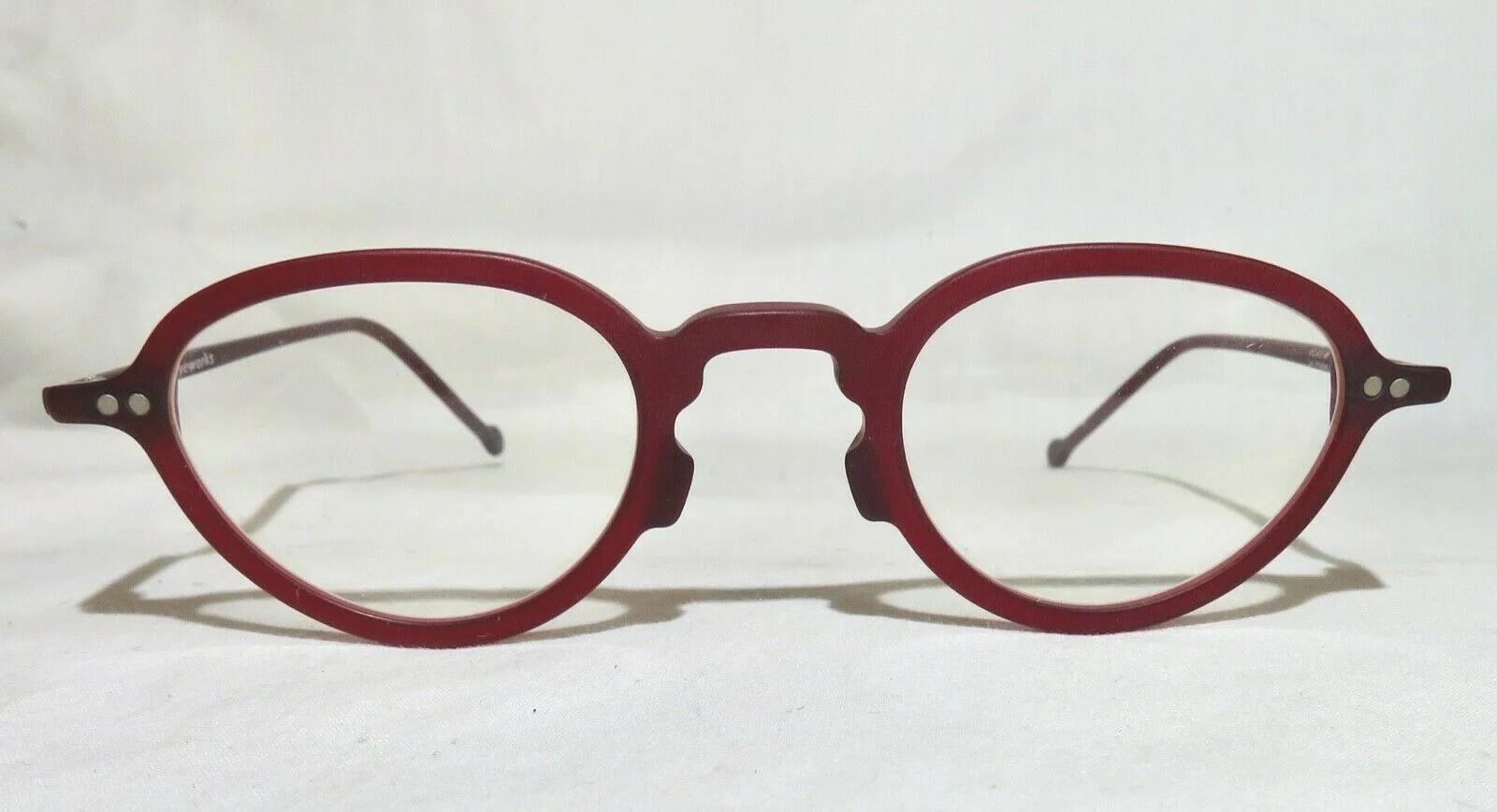 LA. Eyeworks Sage New Old Stock eyeglass frames Red 44-17-135 FRAMES ONLY 2