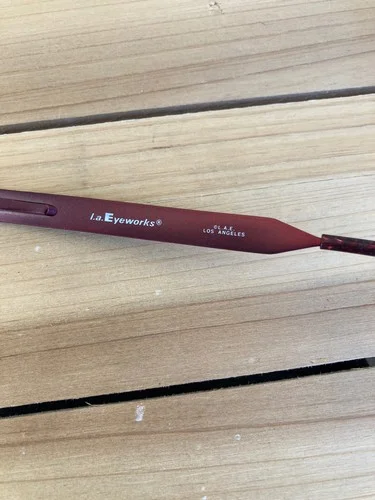 La Eyeworks Titanium One Pair Banou 539 Maroon Los Angeles. 4