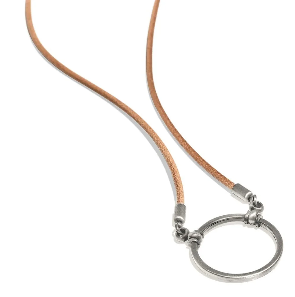 La Loop Designer Eyeglass Holder Saddle Leather Necklace Glasses Sunglasses